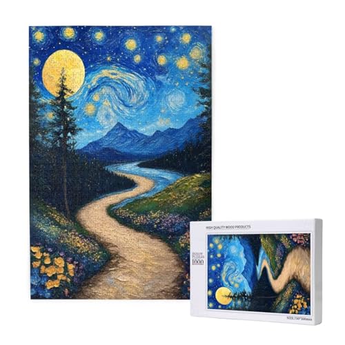 Puzzle Sternenhimmel Puzzle 1000 Teile Mond Holzpuzzle Erwachsene mit Schachtel und Poster, Schwieriges - Unterhaltsames - Herausforderndes - Geeignet für Anfänger, Geschenke für Männer/Frauen 2T-1602 Puzzle Sternenhimmel Puzzle 1000 Teile Mond Holzpuzzle Erwachsene mit Schachtel und Poster, Schwieriges - Unterhaltsames - Herausforderndes - Geeignet für Anfänger, Geschenke für Männer/Frauen 2T-1602 von Tamalsj