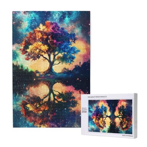 Puzzle Sternenhimmel Puzzle 300 Teile Baum Holzpuzzle Erwachsene mit Schachtel und Poster, Schwieriges - Unterhaltsames - Herausforderndes - Geeignet für Anfänger, Geschenke für Männer/Frauen 2T-1269 von Tamalsj