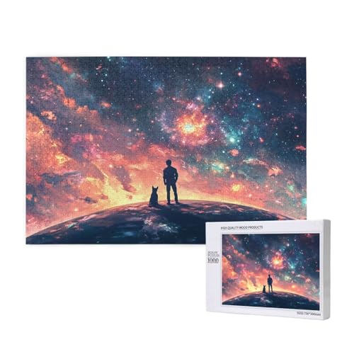 Puzzle Sternenhimmel Puzzle 300 Teile Mann Holzpuzzle Erwachsene mit Schachtel und Poster, Schwieriges - Unterhaltsames - Herausforderndes - Geeignet für Anfänger, Geschenke für Männer/Frauen 2T-872 von Tamalsj
