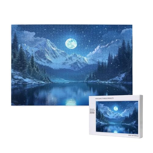 Puzzle Sternenhimmel Puzzle 300 Teile See Holzpuzzle Erwachsene mit Schachtel und Poster, Schwieriges - Unterhaltsames - Herausforderndes - Geeignet für Anfänger, Geschenke für Männer/Frauen 2T-697 Puzzle Sternenhimmel Puzzle 300 Teile See Holzpuzzle Erwachsene mit Schachtel und Poster, Schwieriges - Unterhaltsames - Herausforderndes - Geeignet für Anfänger, Geschenke für Männer/Frauen 2T-697 von Tamalsj