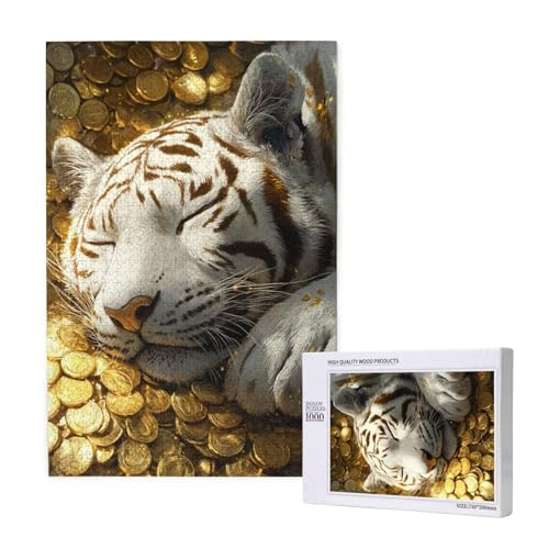 Puzzle Tiger Puzzle 2000 Teile Gold Holzpuzzle Erwachsene mit Schachtel und Poster, Schwieriges - Unterhaltsames - Herausforderndes Spiel - Geeignet für Anfänger, Geschenke für Männer/Frauen 2T-1820 Puzzle Tiger Puzzle 2000 Teile Gold Holzpuzzle Erwachsene mit Schachtel und Poster, Schwieriges - Unterhaltsames - Herausforderndes Spiel - Geeignet für Anfänger, Geschenke für Männer/Frauen 2T-1820 von Tamalsj