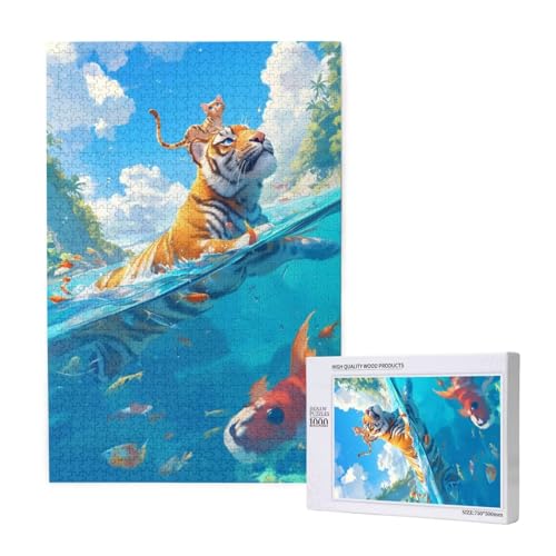 Puzzle Tiger Puzzle 4000 Teile Katze Holzpuzzle Erwachsene mit Schachtel und Poster, Schwieriges - Unterhaltsames - Herausforderndes Spiel - Geeignet für Anfänger, Geschenke für Männer/Frauen 2T-1404 Puzzle Tiger Puzzle 4000 Teile Katze Holzpuzzle Erwachsene mit Schachtel und Poster, Schwieriges - Unterhaltsames - Herausforderndes Spiel - Geeignet für Anfänger, Geschenke für Männer/Frauen 2T-1404 von Tamalsj