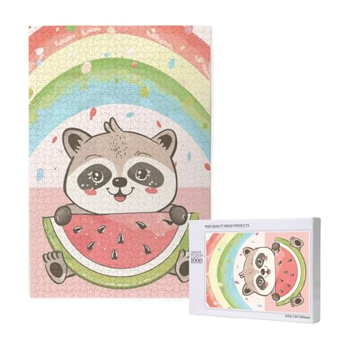 Puzzle Tragen Puzzle 300 Teile Regenbogen Holzpuzzle Erwachsene mit Schachtel und Poster, Schwieriges - Unterhaltsames - Herausforderndes - Geeignet für Anfänger, Geschenke für Männer/Frauen 2T-1093 von Tamalsj