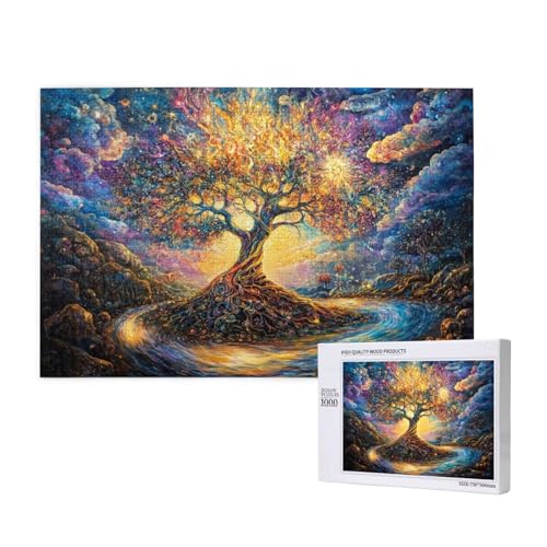 Puzzle Traum Puzzle 1000 Teile Baum des Lebens Holzpuzzle Erwachsene mit Schachtel und Poster,Schwieriges - Unterhaltsames - Herausforderndes - Geeignet für Anfänger,Geschenke für Männer/Frauen 2T-286 Puzzle Traum Puzzle 1000 Teile Baum des Lebens Holzpuzzle Erwachsene mit Schachtel und Poster,Schwieriges - Unterhaltsames - Herausforderndes - Geeignet für Anfänger,Geschenke für Männer/Frauen 2T-286 von Tamalsj