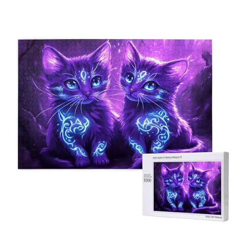 Puzzle Traum Puzzle 300 Teile Katze Holzpuzzle Erwachsene mit Schachtel und Poster, Schwieriges - Unterhaltsames - Herausforderndes Spiel - Geeignet für Anfänger, Geschenke für Männer/Frauen 2T-275 Puzzle Traum Puzzle 300 Teile Katze Holzpuzzle Erwachsene mit Schachtel und Poster, Schwieriges - Unterhaltsames - Herausforderndes Spiel - Geeignet für Anfänger, Geschenke für Männer/Frauen 2T-275 von Tamalsj