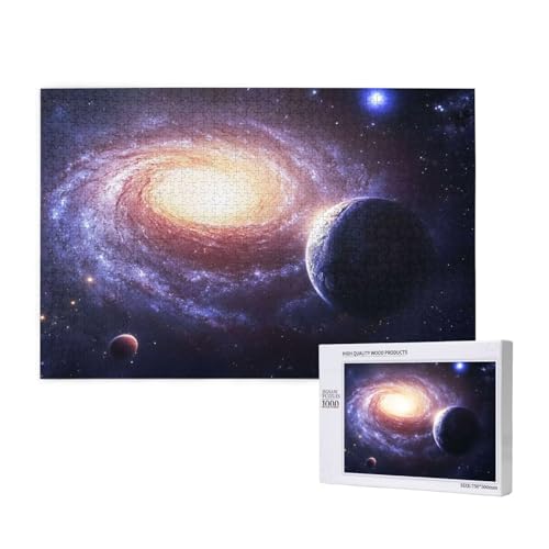 Puzzle Universum Puzzle 1000 Teile Planet Holzpuzzle Erwachsene mit Schachtel und Poster, Schwieriges - Unterhaltsames - Herausforderndes - Geeignet für Anfänger, Geschenke für Männer/Frauen 2T-593 von Tamalsj