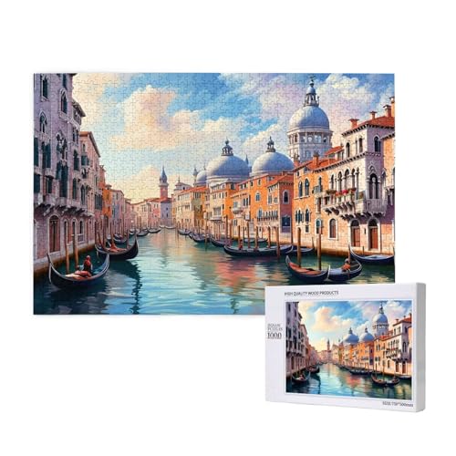Puzzle Venedig Puzzle 2000 Teile Stadt Holzpuzzle Erwachsene mit Schachtel und Poster, Schwieriges - Unterhaltsames - Herausforderndes Spiel - Geeignet für Anfänger, Geschenke für Männer/Frauen 2T-75 Puzzle Venedig Puzzle 2000 Teile Stadt Holzpuzzle Erwachsene mit Schachtel und Poster, Schwieriges - Unterhaltsames - Herausforderndes Spiel - Geeignet für Anfänger, Geschenke für Männer/Frauen 2T-75 von Tamalsj