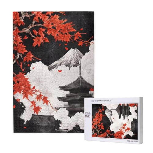Puzzle Vulkan Fuji Puzzle 1000 Teile Japan Holzpuzzle Erwachsene mit Schachtel und Poster, Schwieriges - Unterhaltsames - Herausforderndes - Geeignet für Anfänger, Geschenke für Männer/Frauen 2T-1711 Puzzle Vulkan Fuji Puzzle 1000 Teile Japan Holzpuzzle Erwachsene mit Schachtel und Poster, Schwieriges - Unterhaltsames - Herausforderndes - Geeignet für Anfänger, Geschenke für Männer/Frauen 2T-1711 von Tamalsj