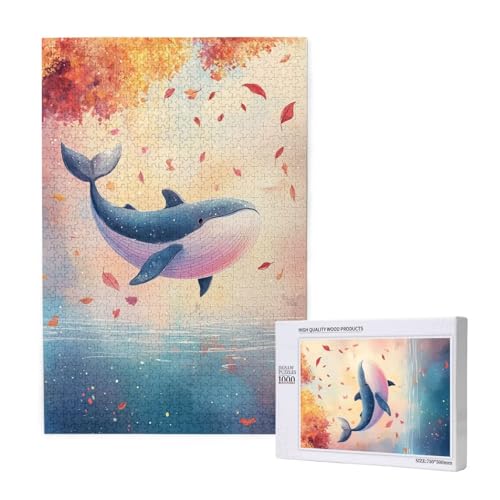 Puzzle Wal Puzzle 300 Teile Meeresboden Holzpuzzle Erwachsene mit Schachtel und Poster, Schwieriges - Unterhaltsames - Herausforderndes - Geeignet für Anfänger, Geschenke für Männer/Frauen 2T-1934 von Tamalsj