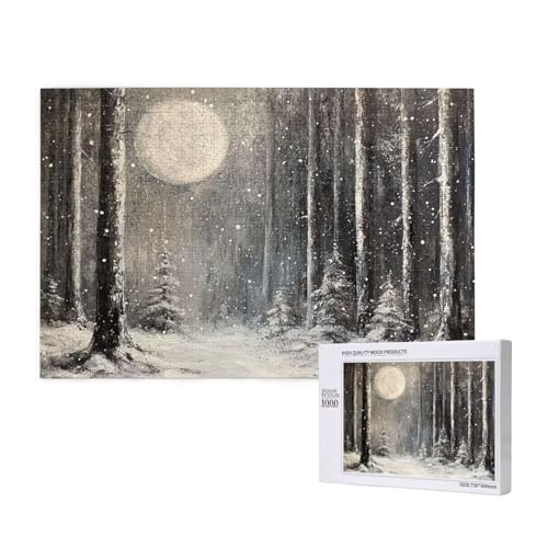 Puzzle Wald Puzzle 2000 Teile Mond Holzpuzzle Erwachsene mit Schachtel und Poster, Schwieriges - Unterhaltsames - Herausforderndes Spiel - Geeignet für Anfänger, Geschenke für Männer/Frauen 2T-137 Puzzle Wald Puzzle 2000 Teile Mond Holzpuzzle Erwachsene mit Schachtel und Poster, Schwieriges - Unterhaltsames - Herausforderndes Spiel - Geeignet für Anfänger, Geschenke für Männer/Frauen 2T-137 von Tamalsj