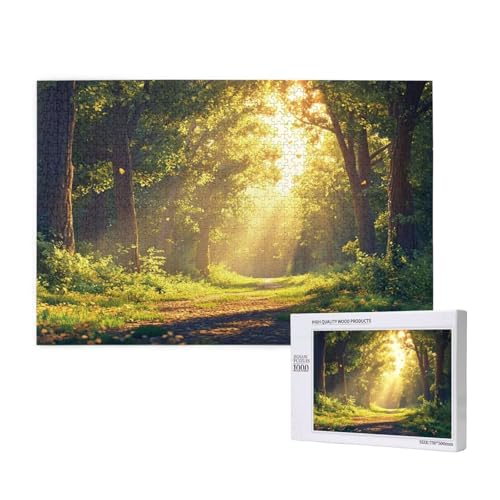Puzzle Wald Puzzle 300 Teile Sonnenuntergang Holzpuzzle Erwachsene mit Schachtel und Poster, Schwieriges - Unterhaltsames - Herausforderndes - Geeignet für Anfänger, Geschenke für Männer/Frauen 2T-165 Puzzle Wald Puzzle 300 Teile Sonnenuntergang Holzpuzzle Erwachsene mit Schachtel und Poster, Schwieriges - Unterhaltsames - Herausforderndes - Geeignet für Anfänger, Geschenke für Männer/Frauen 2T-165 von Tamalsj