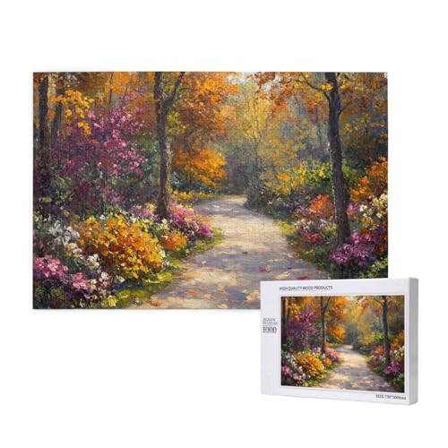 Puzzle Wald Puzzle 4000 Teile Herbst Holzpuzzle Erwachsene mit Schachtel und Poster, Schwieriges - Unterhaltsames - Herausforderndes Spiel - Geeignet für Anfänger, Geschenke für Männer/Frauen 2T-850 von Tamalsj