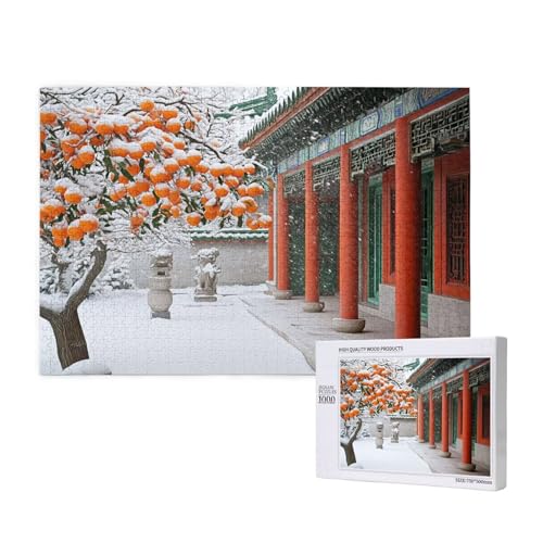 Puzzle Winter Puzzle 1000 Teile Baum Holzpuzzle Erwachsene mit Schachtel und Poster, Schwieriges - Unterhaltsames - Herausforderndes Spiel - Geeignet für Anfänger, Geschenke für Männer/Frauen 2T-136 Puzzle Winter Puzzle 1000 Teile Baum Holzpuzzle Erwachsene mit Schachtel und Poster, Schwieriges - Unterhaltsames - Herausforderndes Spiel - Geeignet für Anfänger, Geschenke für Männer/Frauen 2T-136 von Tamalsj