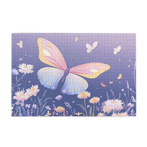 Schmetterling Puzzle 1000 Teile Erwachsene Blume, Puzzles mit Verpackung Box und Poster, Lustig Stress Abbauen Familien Unterhaltungsspiele, Kreative Geschenke für Männer/Frauen Raumdekoration 1T-1521 Schmetterling Puzzle 1000 Teile Erwachsene Blume, Puzzles mit Verpackung Box und Poster, Lustig Stress Abbauen Familien Unterhaltungsspiele, Kreative Geschenke für Männer/Frauen Raumdekoration 1T-1521 von Tamalsj
