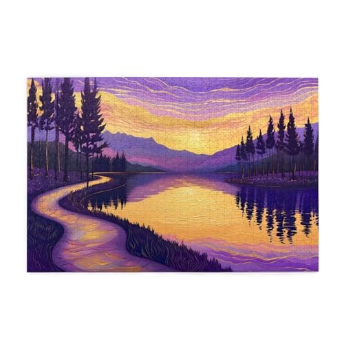See Puzzle 1000 Teile Erwachsene Landschaft, Puzzles mit Verpackung Box und Poster, Lustig Stress Abbauen Familien Unterhaltungsspiele für Raumdekoration, Kreative Geschenke für Männer/Frauen 1T-2111 von Tamalsj
