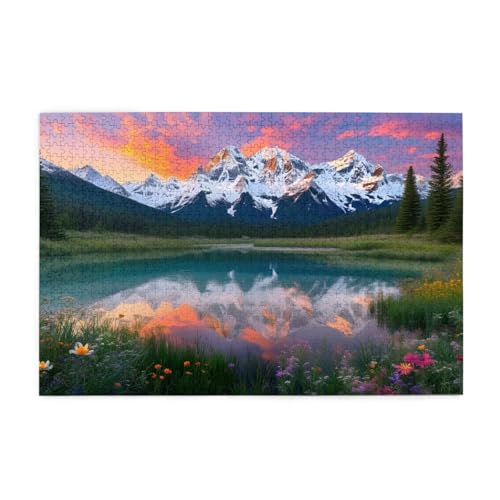 See Puzzle 2000 Teile Erwachsene Berg, Puzzles mit Verpackung Box und Poster, Lustig Stress Abbauen Familien Unterhaltungsspiele für Raumdekoration, Kreative Geschenke für Männer/Frauen 1T-1894 von Tamalsj