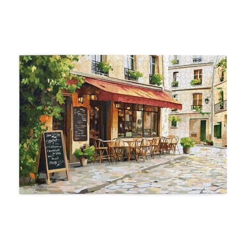 Stadt Puzzle 1000 Teile Erwachsene Landschaft, Puzzles mit Verpackung Box und Poster, Lustig Stress Abbauen Familien Unterhaltungsspiele für Raumdekoration, Kreative Geschenke für Männer/Frauen 1T-785 von Tamalsj