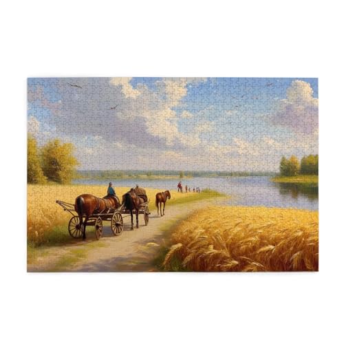 Tier Puzzle 1000 Teile Erwachsene See, Puzzles mit Verpackung Box und Poster, Lustig Stress Abbauen Familien Unterhaltungsspiele für Raumdekoration, Kreative Geschenke für Männer/Frauen 1T-2082 von Tamalsj