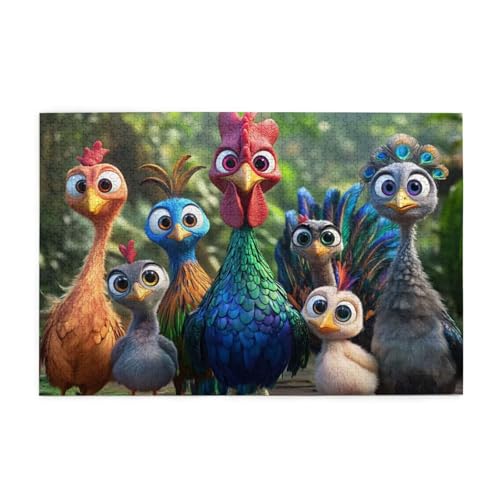Tier Puzzle 2000 Teile Erwachsene Huhn, Puzzles mit Verpackung Box und Poster, Lustig Stress Abbauen Familien Unterhaltungsspiele für Raumdekoration, Kreative Geschenke für Männer/Frauen 1T-1580 Tier Puzzle 2000 Teile Erwachsene Huhn, Puzzles mit Verpackung Box und Poster, Lustig Stress Abbauen Familien Unterhaltungsspiele für Raumdekoration, Kreative Geschenke für Männer/Frauen 1T-1580 von Tamalsj
