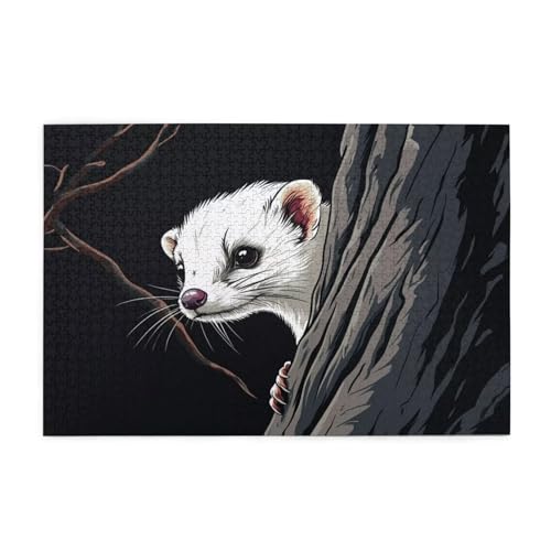 Tier Puzzle 2000 Teile Erwachsene Niedlich, Puzzles mit Verpackung Box und Poster, Lustig Stress Abbauen Familien Unterhaltungsspiele für Raumdekoration, Kreative Geschenke für Männer/Frauen 1T-1490 von Tamalsj