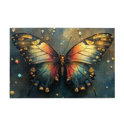 Traum Puzzle 1000 Teile Erwachsene Schmetterling, Puzzles mit Verpackung Box und Poster, Lustig Stress Abbauen Familien Unterhaltungsspiele, Kreative Geschenke für Männer/Frauen Raumdekoration 1T-705 von Tamalsj