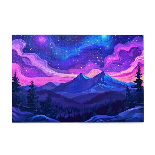 Traum Puzzle 2000 Teile Erwachsene Aurora, Puzzles mit Verpackung Box und Poster, Lustig Stress Abbauen Familien Unterhaltungsspiele für Raumdekoration, Kreative Geschenke für Männer/Frauen 1T-1349 von Tamalsj