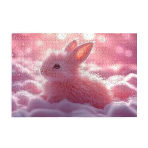 Traum Puzzle 4000 Teile Erwachsene Kaninchen, Puzzles mit Verpackung Box und Poster, Lustig Stress Abbauen Familien Unterhaltungsspiele für Raumdekoration, Kreative Geschenke für Männer/Frauen 1T-340 von Tamalsj