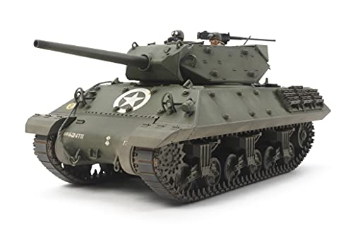 Tamiya 300035350 300035350-1:35 US Panzerjäger M10 (3) Mittl. Prod,originalgetreue Nachbildung, Plastik Bausatz, Basteln, Modellbausatz, Zusammenbauen, unlackiert, grün von TAMIYA