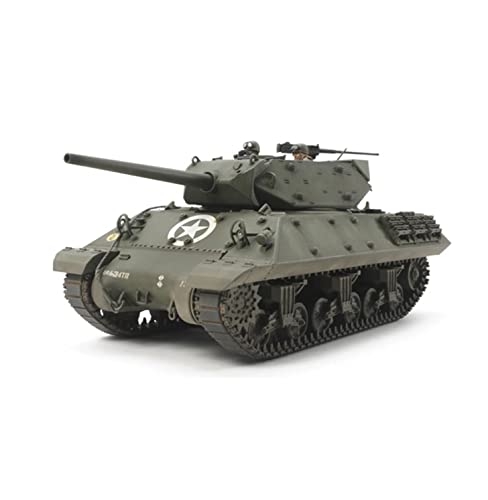 Tamiya 300035350 300035350-1:35 US Panzerjäger M10 (3) Mittl. Prod,originalgetreue Nachbildung, Plastik Bausatz, Basteln, Modellbausatz, Zusammenbauen, unlackiert, grün von TAMIYA