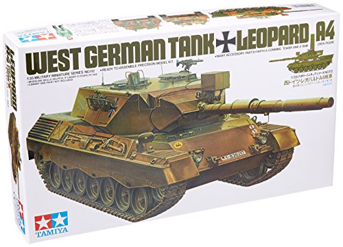 TAMIYA 35112 - 1:35 BW KPz Leopard 1A4 (1), Modellbau, Plastik Bausatz, Basteln, Hobby, Kleben, Plastikbausatz, Hellbraun von Tamiya