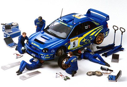 Figuren-Set Rally Mechaniker (5) von Tamiya