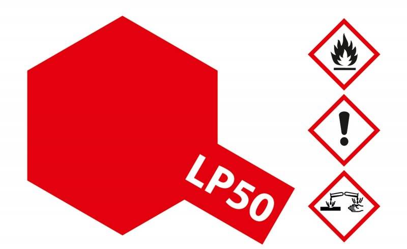 LP-50 Hellrot glänzend [10ml] von Tamiya