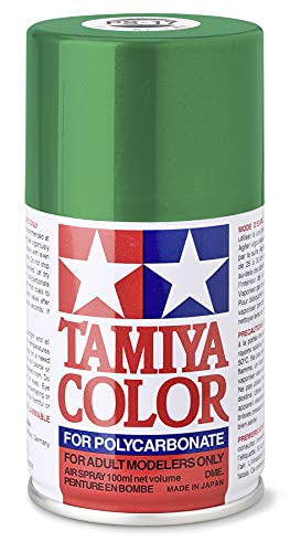 TAMIYA 86017 PS-17 Metallic Grün Polycarbonat 100ml - Sprühfarbe für Plastikmodellbau, Modellbau und Bastelzubehör, Sprühfarben für den Modellbau, 100 ml (1er Pack) von TAMIYA