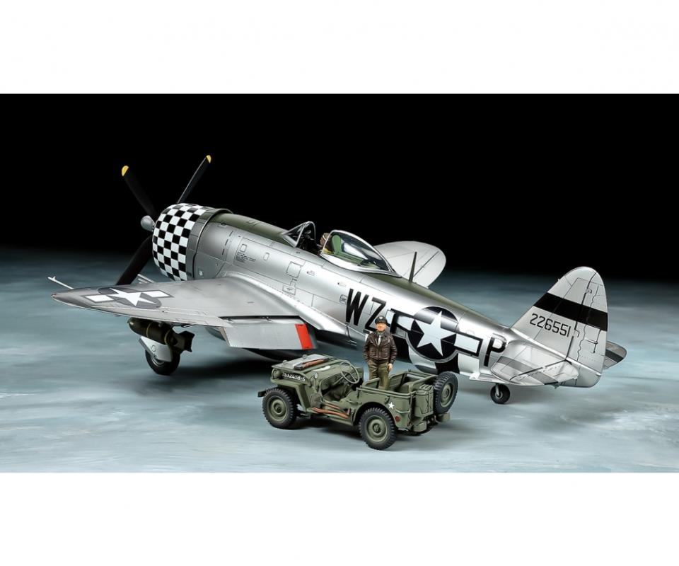 Republic P-47D Thunderbolt & U.S.1/4-ton 4×4 Light Vehicle Republic P-47D Thunderbolt & U.S.1/4-ton 4×4 Light Vehicle von Tamiya