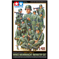 TAMIYA 300032602 1:48 Figuren-Set Deutsche Infanterie (10) von Tamiya