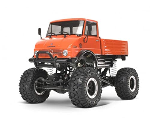 Tamiya 300058414 - MB Unimog 406 Serie U900 CR2, ferngesteuertes Offroad Fahrzeug, 1:10, Elektromotor, Bausatz, Rot von TAMIYA