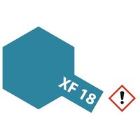 TAMIYA 300081318 XF-18 Mittelblau matt 23 ml von Tamiya