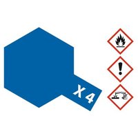 TAMIYA 300081504 X-4 Blau glänzend 10ml von Tamiya