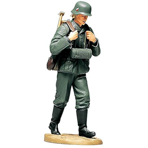 Tamiya 300036311 Militär 1:16 WWII Figur Ladeschütze MG, originalgetreue Nachbildung, Modellbau, Plastik Bausatz, Basteln, Hobby, Kleben, Plastikbausatz, Zusammenbauen, unlackiert von TAMIYA