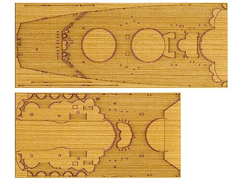 Tamiya 300012645 - 1:350 WWII Yamato Holz-Deck Dekor, Modellbauzubehör, Mittel, Braun Tamiya 300012645 - 1:350 WWII Yamato Holz-Deck Dekor, Modellbauzubehör, Mittel, Braun von Tamiya