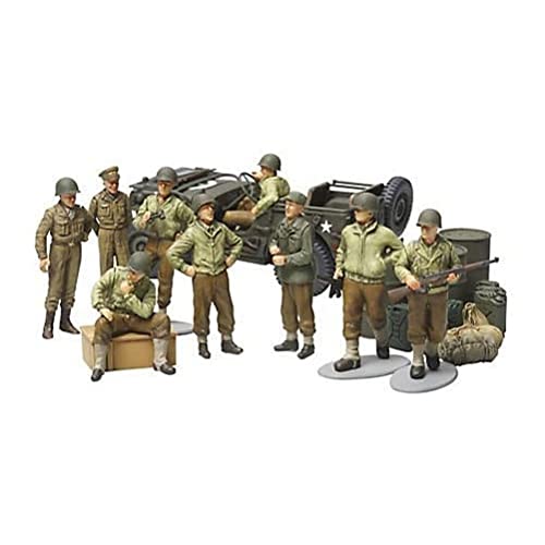 TAMIYA 300032552 - 1:48 WWII US Willys Jeep mit Figuren-Set (9) von TAMIYA