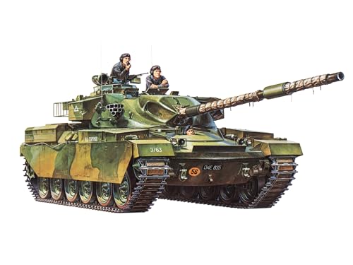 TAMIYA 300035068 35068 1:35 Brit. KPz Chieftain Mk.5 (3), Modellbausatz,Plastikbausatz, Bausatz zum Zusammenbauen, detaillierte Nachbildung, Grau von TAMIYA