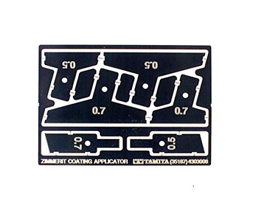 Tamiya 300035187-1:35 WWII Zimmerit-Spatel-Set Fotoätz, Schwarz Tamiya 300035187-1:35 WWII Zimmerit-Spatel-Set Fotoätz, Schwarz von Tamiya