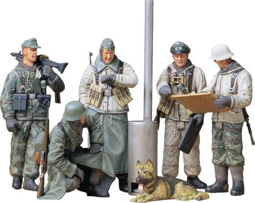 Tamiya 35212 1:35 Fig-Set Dt. Sold. Einsatzbespr.(5), Modellbausatz,Plastikbausatz, Bausatz zum Zusammenbauen, detaillierte Nachbildung von Tamiya