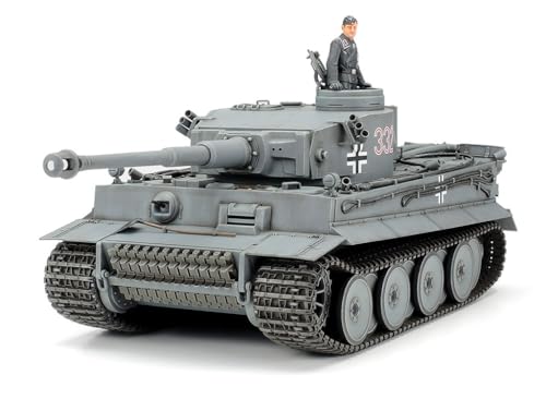 Tamiya 300035216 35216 1:35 Deutscher PzKpfw.VI Tiger I E Frühe (1), Modellbausatz,Plastikbausatz, Bausatz zum Zusammenbauen, detaillierte Nachbildung, Grau, Einzelpackung von TAMIYA