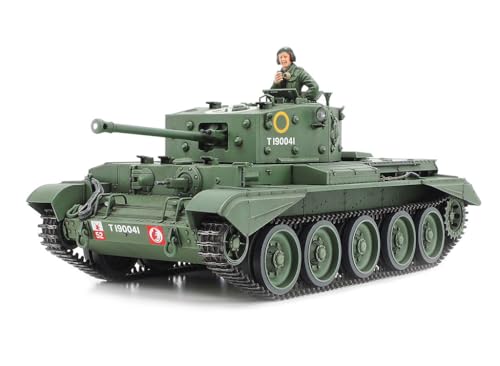 Tamiya 300035221-1:35 WWII Britische Panzer Cromwell Mk.IV Cruiser (1),originalgetreue Nachbildung, Plastik Bausatz, Basteln, Modellbausatz, Zusammenbauen, unlackiert von TAMIYA