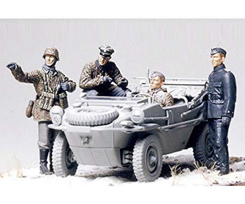 Tamiya 35253 1:35 Fig.-Set Schwimmwagen (4), Modellbausatz,Plastikbausatz, Bausatz zum Zusammenbauen, detaillierte Nachbildung, Mittel, Verschieden von Tamiya