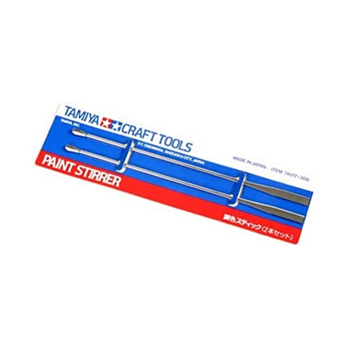 TAMIYA 74017-400 300074017 - Farb-Rührstab Metall, 2 Stück, Silver von Tamiya