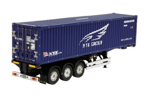 TAMIYA 300056330 56330 Tractor 1:14 RC Container Auflieger NYK, blau, 40 ft von TAMIYA