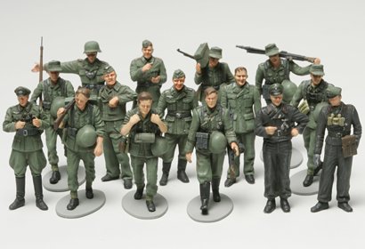 WWII Figuren-Set Dt.Infa.Manöv.(15) von Tamiya